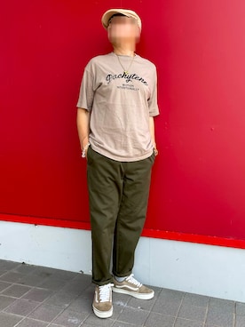 「アイテム（チノパンツ）」を使った、Yukioさん（メンズ・173cm）の夏コーディネート