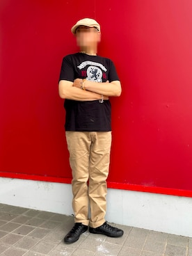 「no brand（ノーブランド）のアイテム」を使った、Yukioさん（メンズ・173cm）の夏コーディネート
