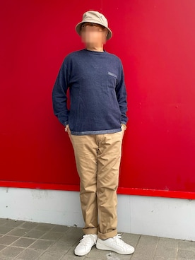 「newhattan（ニューハッタン）のアイテム」を使った、Yukioさん（メンズ・173cm）の春コーディネート