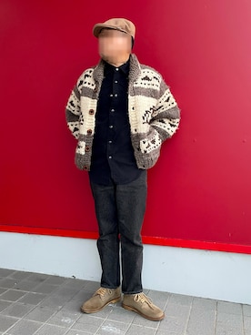 「coen（コーエン）のアイテム」を使った、Yukioさん（メンズ・173cm）の冬コーディネート