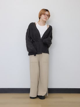 「OSYAREVO（オシャレボ）のアイテム（パンツ）」を使った、aaaayaさん（レディース・161cm）の秋コーディネート