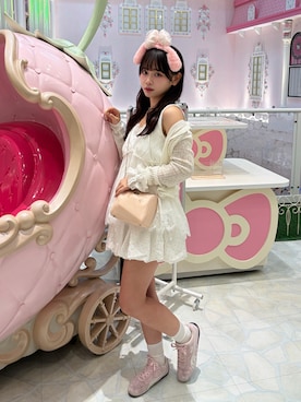 「PUMA（プーマ）の【PUMA / プーマ】 SPEEDCAT OG（スニーカー、ピンク系）」を使った、mairaさん（レディース・156cm）の春コーディネート