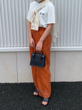 「Amiur（エミレ）のアイテム（シューズ）」を使った、mairaさん（レディース・156cm）の夏コーディネート