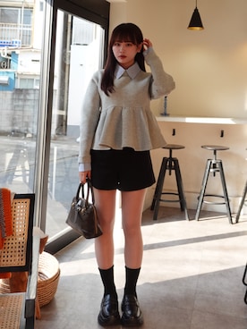 「Olu.（オルドット）のアイテム」を使った、mairaさん（レディース・156cm）の冬コーディネート