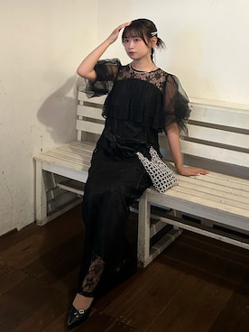 「アイテム（ワンピース/ドレス）」を使った、mairaさん（レディース・156cm）の夏コーディネート