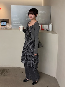 「GRL（グレイル）のアイテム（トップス）」を使った、mairaさん（レディース・156cm）の春コーディネート