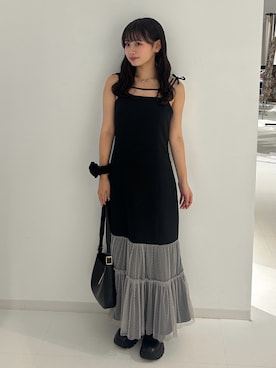 「アイテム（ワンピース/ドレス）」を使った、mairaさん（レディース・156cm）の夏コーディネート