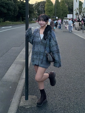 「EVOL（イーボル）のアイテム」を使った、mairaさん（レディース・156cm）の秋コーディネート