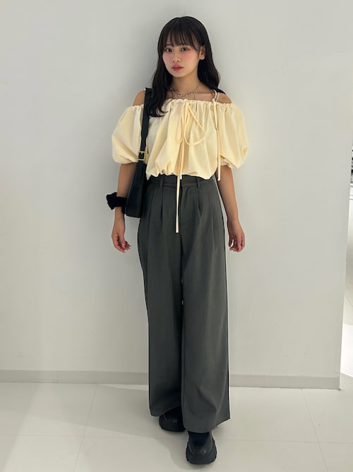 ストレートカラースラックス/SMLサイズ展開（スラックス