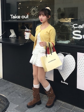 「GRL（グレイル）のアイテム（トップス）」を使った、mairaさん（レディース・156cm）の春コーディネート