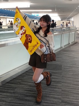 「Kastane（カスタネ）のアイテム（ニット/セーター）」を使った、mairaさん（レディース・156cm）の秋コーディネート