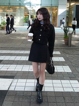 「アイテム（スカート）」を使った、mairaさん（レディース・156cm）の秋コーディネート