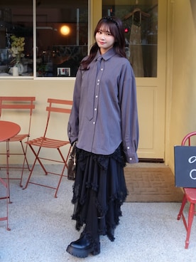 「ammy.（エイミードット）のアイテム」を使った、mairaさん（レディース・156cm）の冬コーディネート