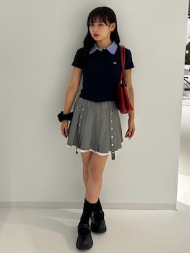 「アイテム（スカート）」を使った、mairaさん（レディース・156cm）の夏コーディネート
