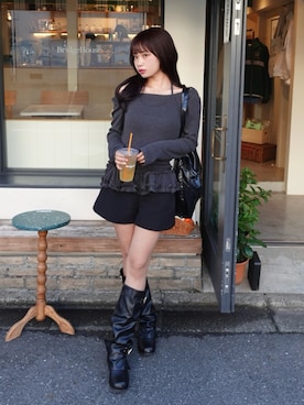 「骨格ウェーブ」｜mairaさん（レディース・156cm）の秋コーディネート