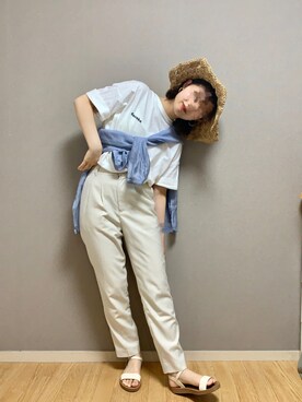 「お気に入りコーデ」｜「アイテム（帽子）」を使った、yuufkさん（レディース・158cm）の夏コーディネート