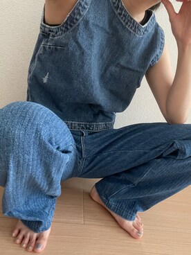 「BIG SMITH（ビッグスミス）のアイテム」を使った、ぬんさん（レディース・153cm）の夏コーディネート