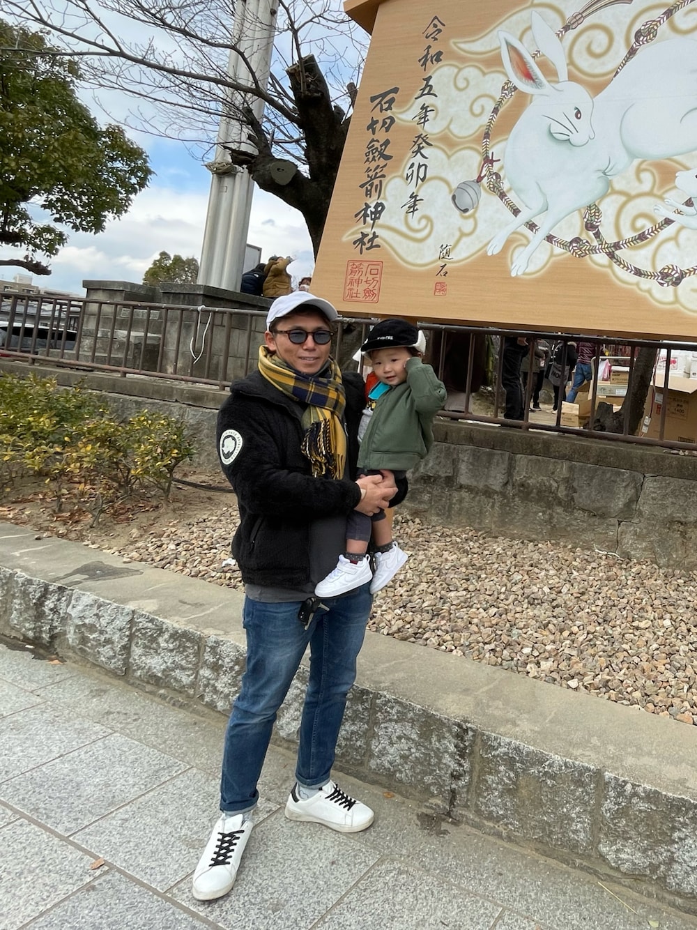 「サーフィンスタイル、あけましておめでとうございます！、むすこふく、おしゃれさんと繋がりたい」｜「THE NORTH FACEのアイテム（ジャケット/アウター、ブラック系）」を使った、😸にゃおき😸さん（メンズ・170cm）の冬コーディネートの1枚目の写真