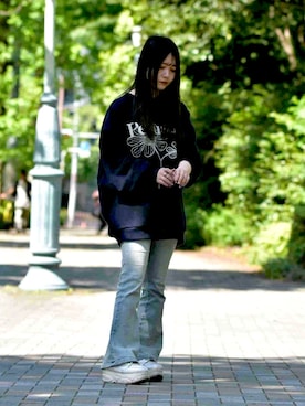 「LHME（エルエイチエムイー）のアイテム」を使った、Aya@LION HAERTさん（レディース・156cm）の春コーディネート