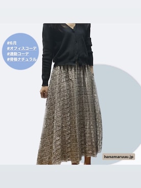 「GRL（グレイル）のアイテム（カーディガン/ボレロ、ブラック系）」を使った、つばさのコーデさん（レディース・170cm）の夏コーディネート