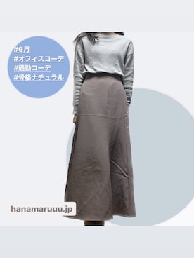 「GRL（グレイル）のアイテム（スカート、ブラウン系）」を使った、つばさのコーデさん（レディース・170cm）の夏コーディネート