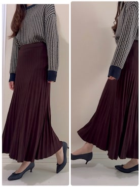 「AMERICAN HOLIC（アメリカンホリック）のアイテム（ニット/セーター、ブラック系）」を使った、つばさのコーデさん（レディース・170cm）の春コーディネート