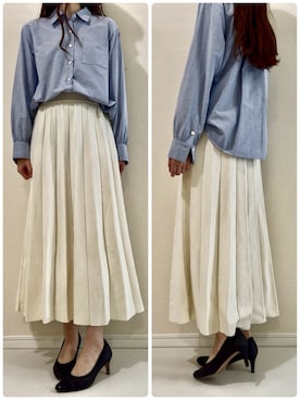 「NATURAL BEAUTY BASIC（ナチュラルビューティーベーシック）のアイテム」を使った、つばさのコーデさん（レディース・170cm）の春コーディネート