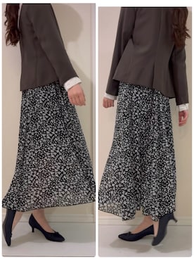 「GRL（グレイル）のアイテム（スカート、ブラック系）」を使った、つばさのコーデさん（レディース・170cm）の春コーディネート