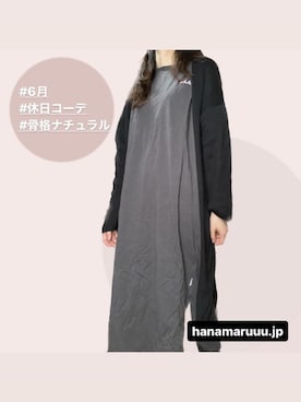 「GRL（グレイル）のアイテム（ワンピース/ドレス、グレー系）」を使った、つばさのコーデさん（レディース・170cm）の夏コーディネート