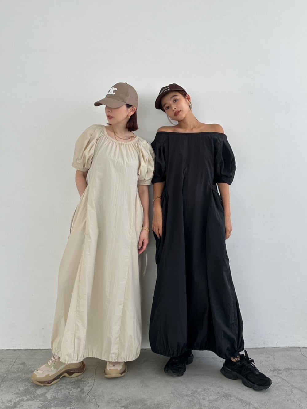 「ワンピース、コラボ、大人コーデ、きれいめカジュアル、ママコーデ、秋コーデ、TRUNC88」｜「TRUNC 88のMIKA NAKAMURA×TRUNC88 Collaboration Dress（ワンピース、ブラック系）」を使った、TRUNC 88さん（レディース・162cm）の秋コーディネートの1枚目の写真