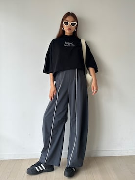 「TRUNC（トランクエイティーエイト）のアイテム（トップス）」を使った、TRUNC 88さん（レディース・162cm）の春コーディネート