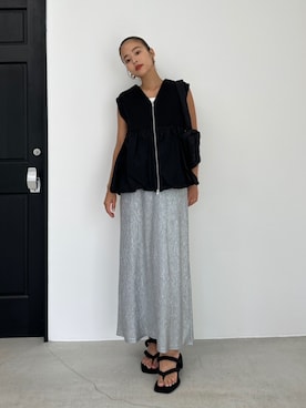 「TRUNC（トランクエイティーエイト）のアイテム」を使った、TRUNC 88さん（レディース・162cm）の夏コーディネート