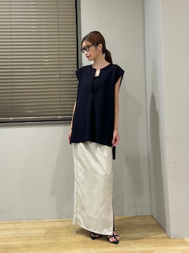 「TRUNC（トランクエイティーエイト）のアイテム」を使った、TRUNC 88さん（レディース・162cm）の夏コーディネート