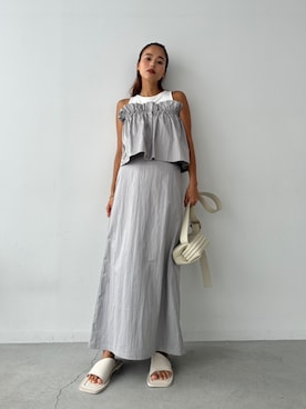 「TRUNC（トランクエイティーエイト）のアイテム」を使った、TRUNC 88さん（レディース・162cm）の夏コーディネート