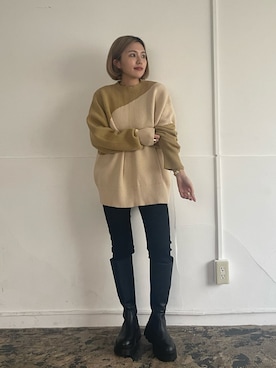 TRUNC 88さん（レディース・156cm）の冬コーディネート