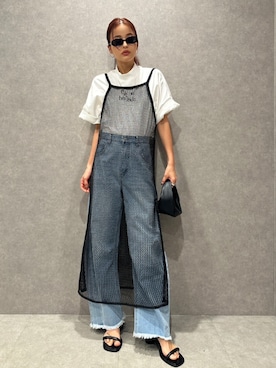 「TRUNC（トランクエイティーエイト）のアイテム（トップス）」を使った、TRUNC 88さん（レディース・162cm）の春コーディネート