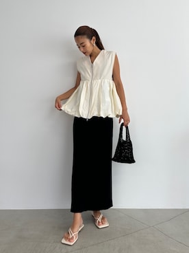 「TRUNC（トランクエイティーエイト）のアイテム」を使った、TRUNC 88さん（レディース・162cm）の夏コーディネート