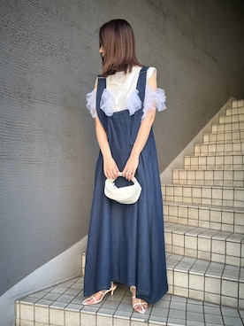 「TRUNC（トランクエイティーエイト）のアイテム（トップス）」を使った、TRUNC 88さん（レディース・162cm）の春コーディネート