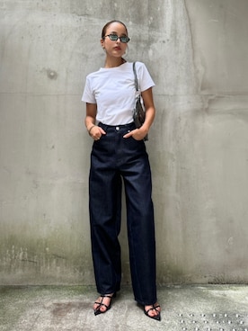 「カーブデニム」｜TRUNC 88さん（レディース・162cm）の秋コーディネート