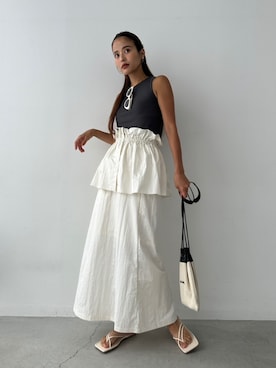 「TRUNC（トランクエイティーエイト）のアイテム」を使った、TRUNC 88さん（レディース・162cm）の秋コーディネート