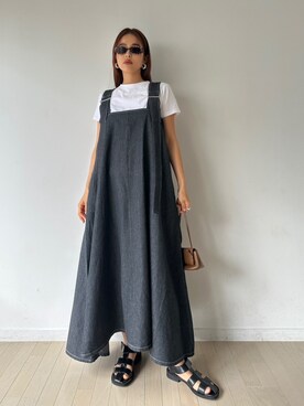 「TRUNC（トランクエイティーエイト）のアイテム（トップス）」を使った、TRUNC 88さん（レディース・162cm）の春コーディネート