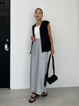 「TRUNC（トランクエイティーエイト）のアイテム」を使った、TRUNC 88さん（レディース・162cm）の夏コーディネート