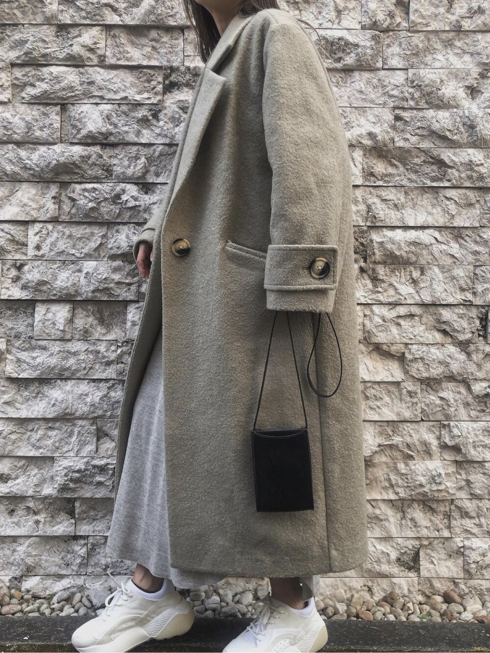 TRUNC（トランクエイティーエイト）の「Shaggy A-Line Long Coat 