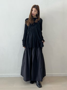 「TRUNC（トランクエイティーエイト）のアイテム（トップス）」を使った、TRUNC 88さん（レディース・162cm）の春コーディネート