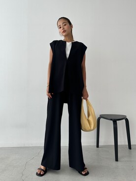 「TRUNC（トランクエイティーエイト）のアイテム（トップス）」を使った、TRUNC 88さん（レディース・162cm）の夏コーディネート