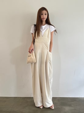 「TRUNC（トランクエイティーエイト）のアイテム（トップス）」を使った、TRUNC 88さん（レディース・162cm）の夏コーディネート