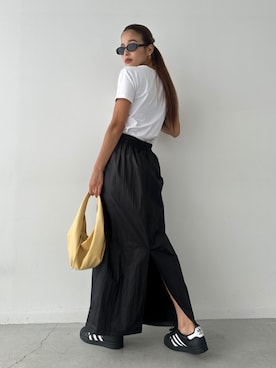 「TRUNC（トランクエイティーエイト）のアイテム」を使った、TRUNC 88さん（レディース・162cm）の夏コーディネート