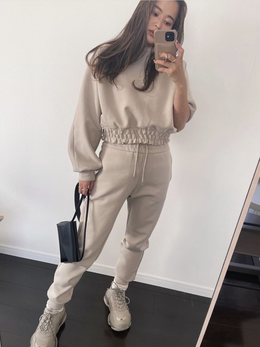 Trunc88 Waist shirringスウェットセットアップ