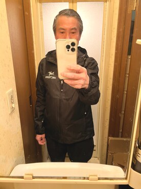 「ARC'TERYX（アークテリクス）のアイテム（ナイロンジャケット）」を使った、バツ1 独身おしゃれ大好きオヤジさん（メンズ・173cm）の冬コーディネート