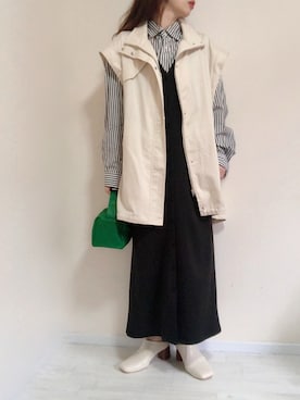 「ap retro（アプレトロ）のアイテム（ミリタリージャケット）」を使った、no＊さん（レディース・160cm）の春コーディネート